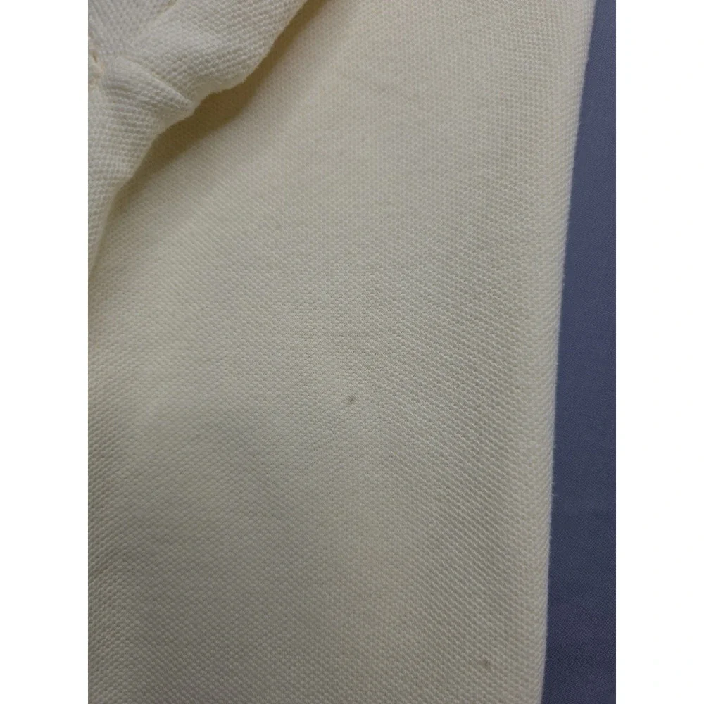 Vintage 90s Chaps Ralph Lauren Polo Shirt XL - Cream Pastel Yellow - Pique...